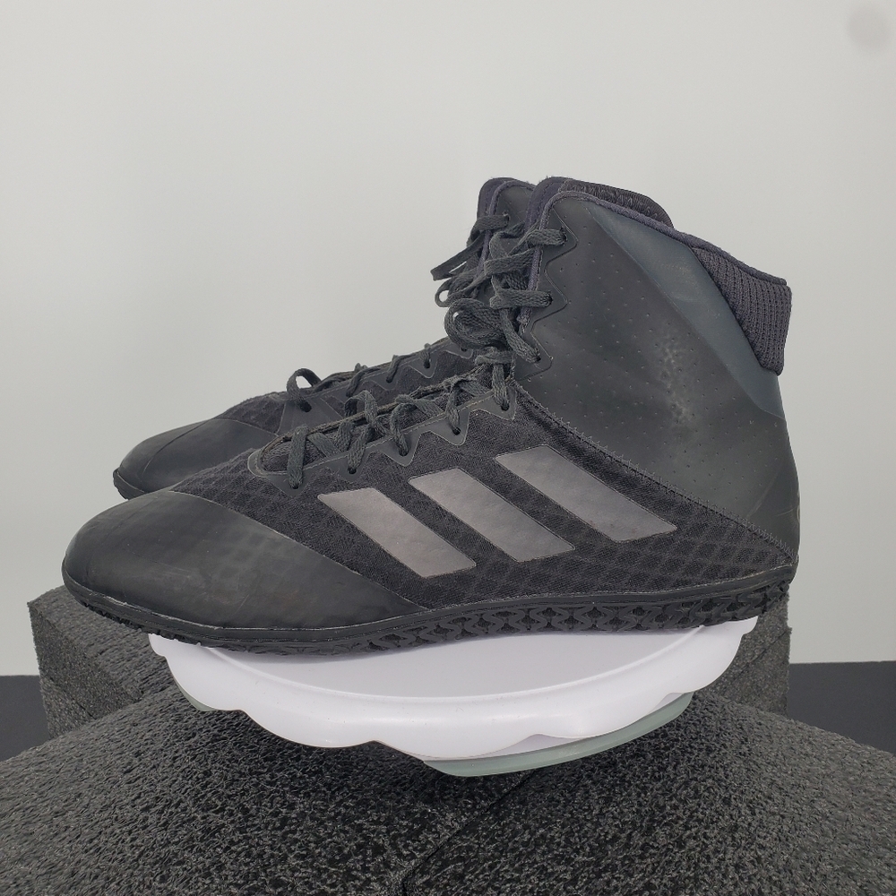 Adidas Mat Wizard 4 Wrestling Shoes Men’s Size 13 Black Carbon AC6971 MMA Boxing